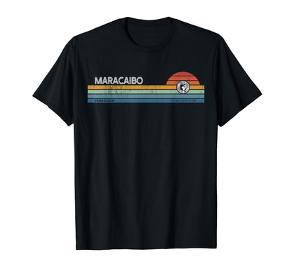 Maracaibo Venezuela Sunset Rainbow T-Shirt - Fun Novelty Design for Adults - T-Shirt, Sweatshirt, Hoodie