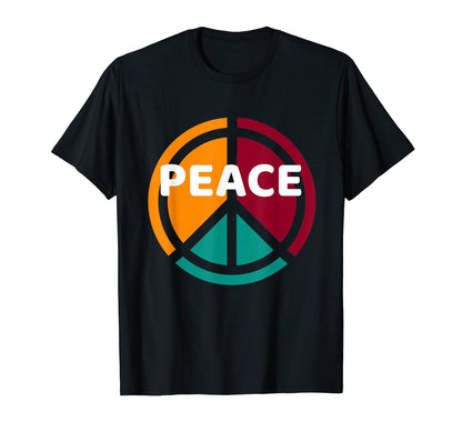 Peace Sign Spread Love And Peace T-Shirt - Novelty Apparel Unisex - T-Shirt, Sweatshirt, Hoodie