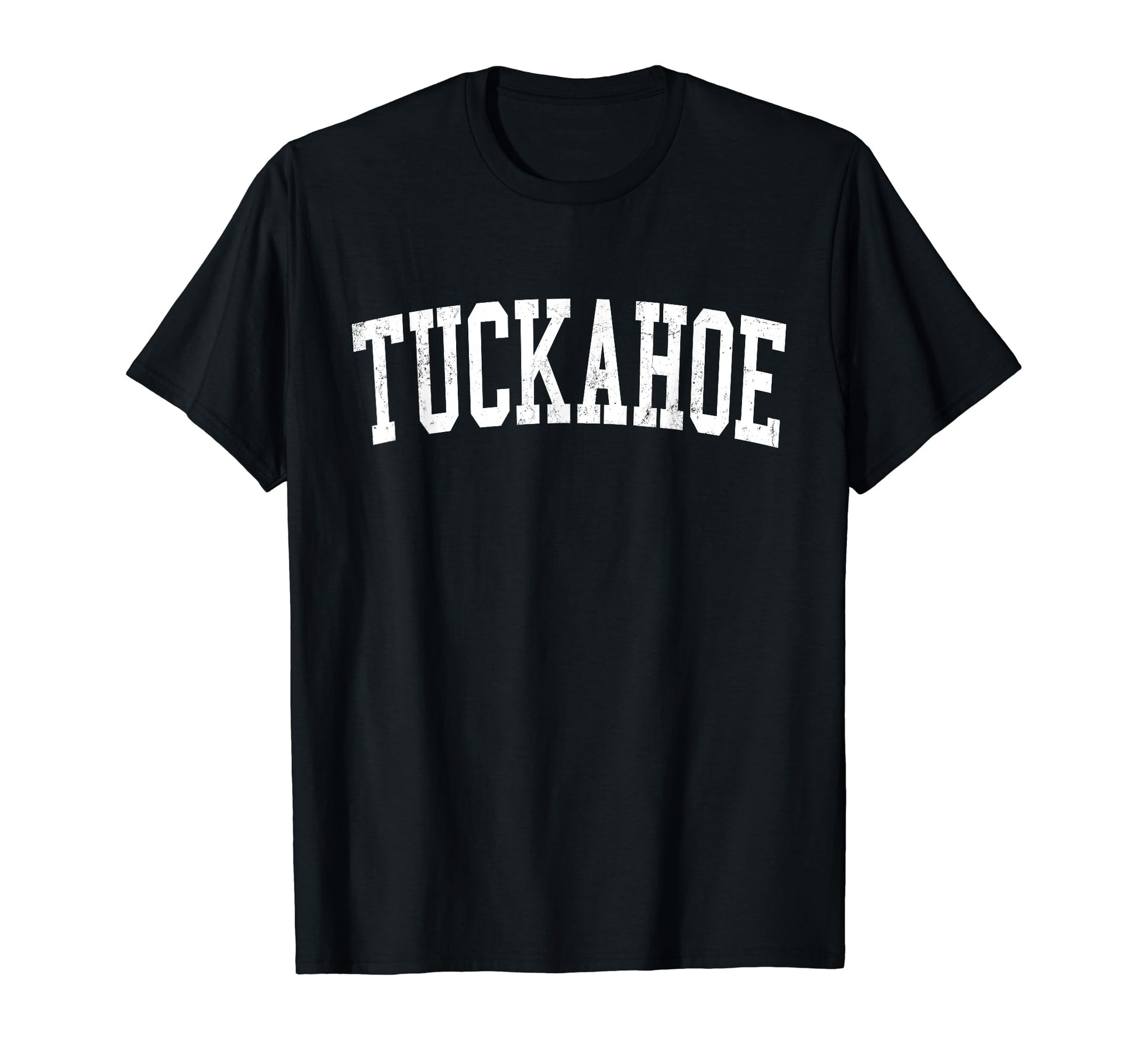 Tuckahoe Va Distressed White Varsity T-Shirt - Streetwear Style Unisex - T-Shirt, Sweatshirt, Hoodie
