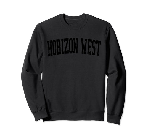 Horizon West Fl Distressed Black Sweatshirt - Aesthetic Graphic Unisex - T-Shirt, Sweatshirt, Hoodie