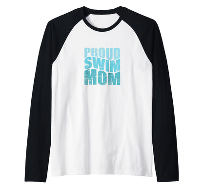 Swim Mom Proud Team Supporter Hoodie - Casual Everyday Wear Unisex - T-Shirt, Sweatshirt, Hoodie
