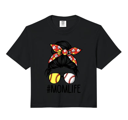 Dy Mom Life Softball Baseball Mothers T-Shirt - Unique Graphic for Adults - T-Shirt, Sweatshirt, Hoodie