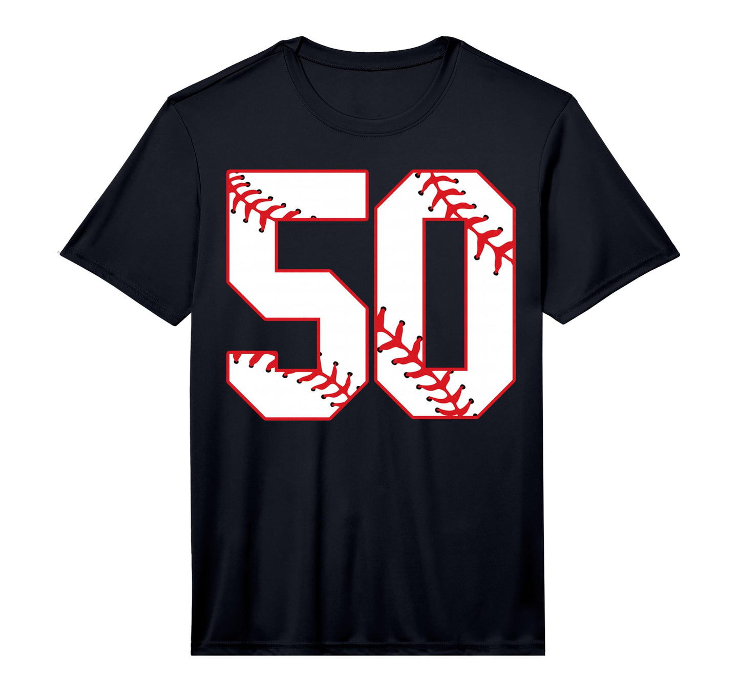 50Th Birthday Baseball 50 Years Old T-Shirt - Graphic Print for Adults - T-Shirt, Sweatshirt, Hoodie