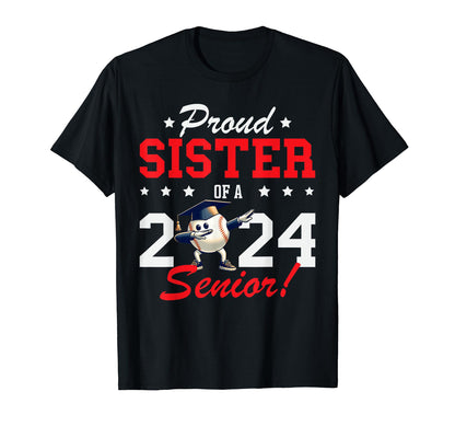 Graduation Proud Sister 2024 Senior T-Shirt - Trendy Graphic Unisex - T-Shirt, Sweatshirt, Hoodie