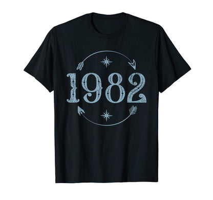 1982 40Th Birthday Boho T-Shirt - Graphic Print Unisex - T-Shirt, Sweatshirt, Hoodie
