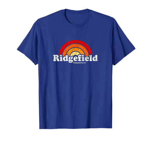 Ridgefield Connecticut Ct 70S Rainbow T-Shirt - Novelty Apparel Men Women - T-Shirt, Sweatshirt, Hoodie