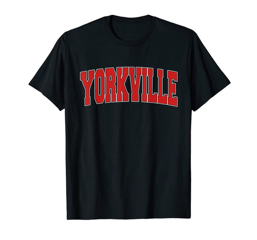 Yorkville Il Illinois Varsity Usa T-Shirt - Minimalist Print Men Women - T-Shirt, Sweatshirt, Hoodie