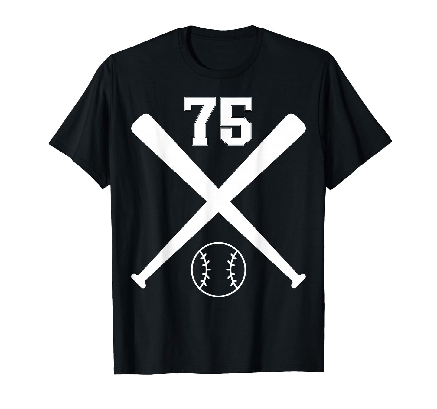 Baseball Softball Number 75 T-Shirt - Aesthetic Graphic Men Women - T-Shirt, Sweatshirt, Hoodie