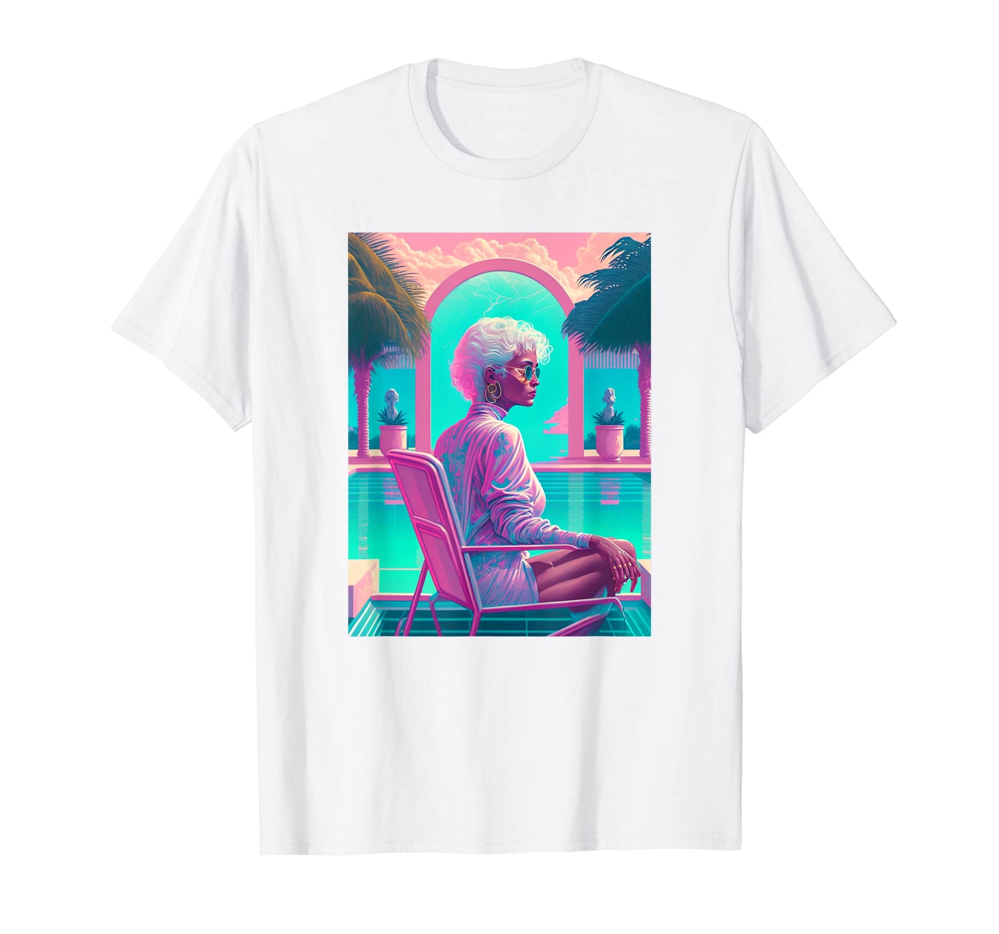 Vaporwave Aesthetic Trippy Vapor T-Shirt - Fun Novelty Design Men Women - T-Shirt, Sweatshirt, Hoodie