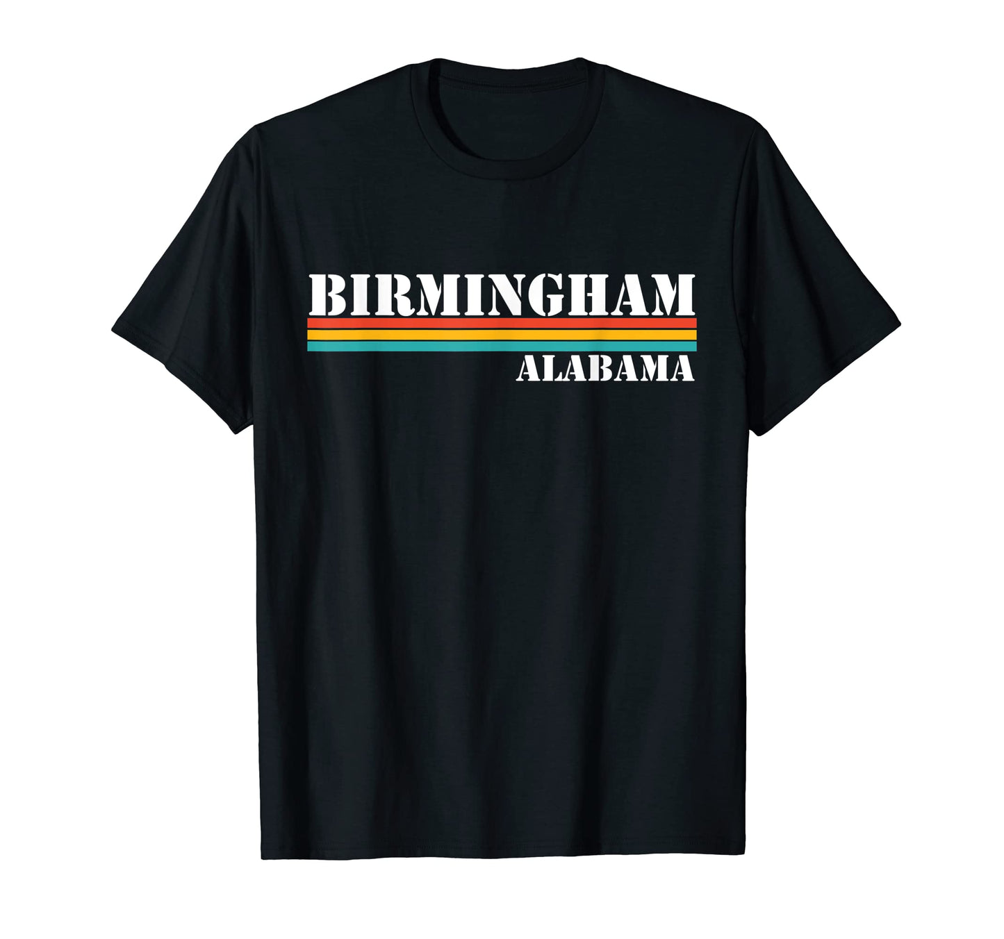 Birmingham Alabama Stripes T-Shirt - Fun Novelty Design Unisex - T-Shirt, Sweatshirt, Hoodie