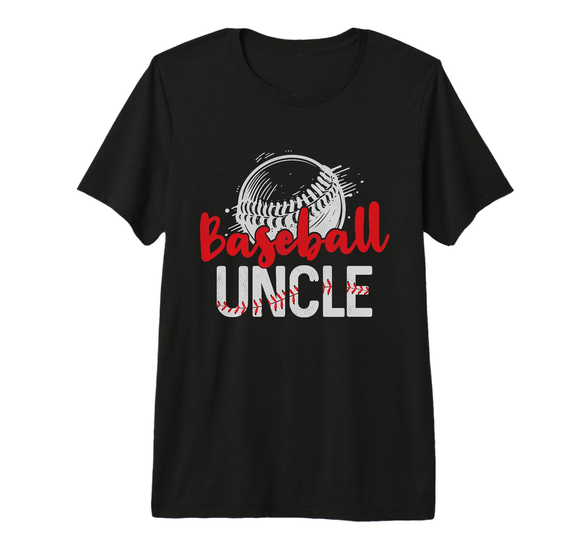 Mens Baseball Uncle Fathers Day Dad T-Shirt - Unique Graphic Men Women - T-Shirt, Sweatshirt, Hoodie