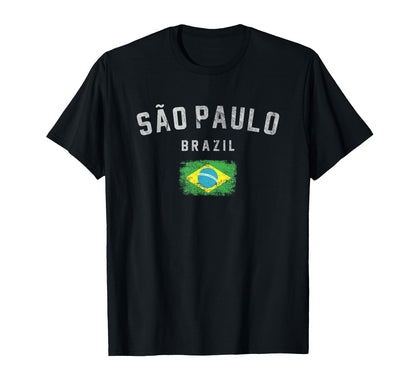 Varsity Sao Paulo Brazil T-Shirt - Fun Novelty Design Unisex - T-Shirt, Sweatshirt, Hoodie