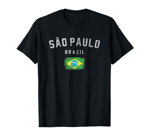 Varsity Sao Paulo Brazil T-Shirt - Fun Novelty Design Unisex - T-Shirt, Sweatshirt, Hoodie
