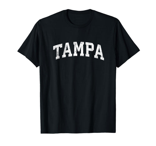 Tampa Florida Fl Varsity Sports Text T-Shirt - Minimalist Print for Adults - T-Shirt, Sweatshirt, Hoodie