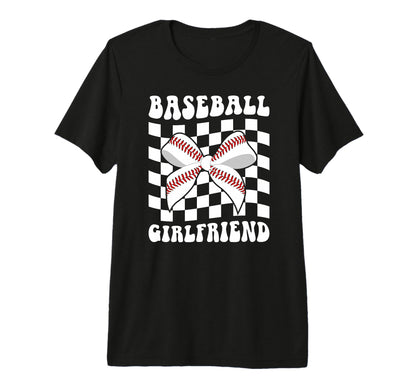 Baseball Girlfriend Groovy Baseball T-Shirt - Minimalist Print Unisex - T-Shirt, Sweatshirt, Hoodie