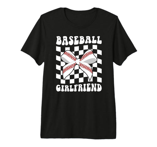 Baseball Girlfriend Groovy Baseball T-Shirt - Minimalist Print Unisex - T-Shirt, Sweatshirt, Hoodie