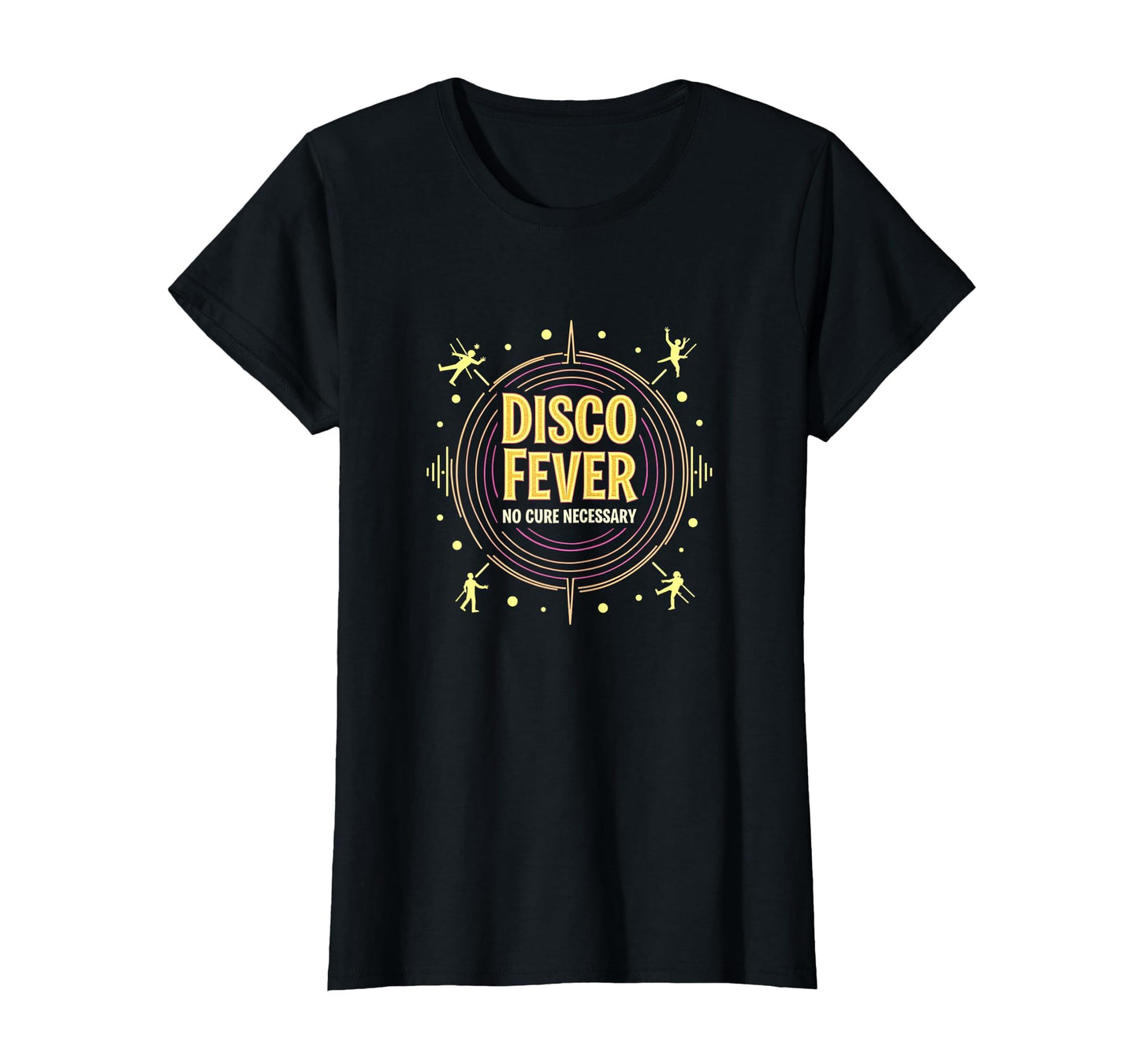 Mens Disco Fever No Cure Necessary Party T-Shirt - Graphic Print Men Women - T-Shirt, Sweatshirt, Hoodie