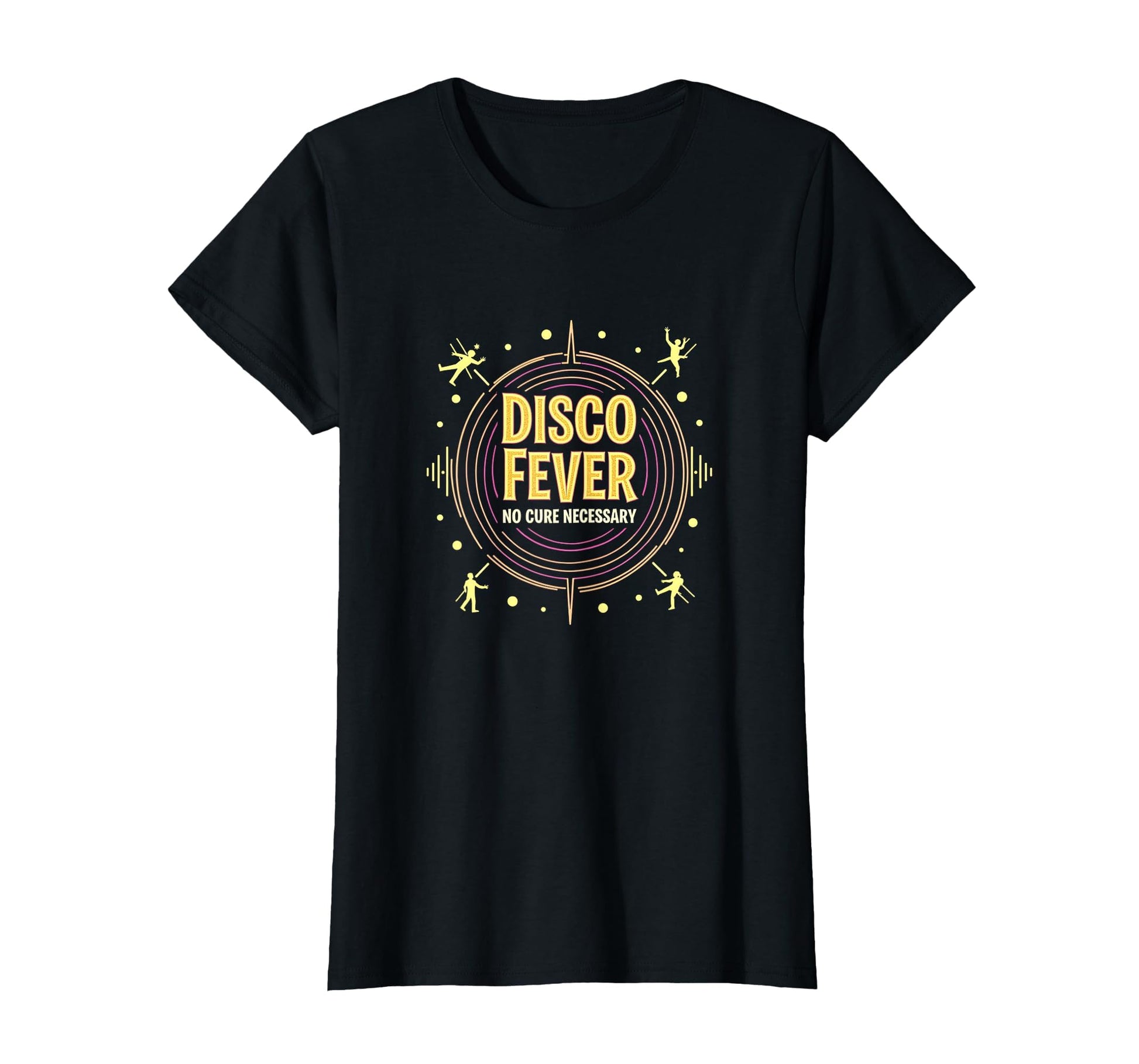 Mens Disco Fever No Cure Necessary Party T-Shirt - Graphic Print Men Women - T-Shirt, Sweatshirt, Hoodie