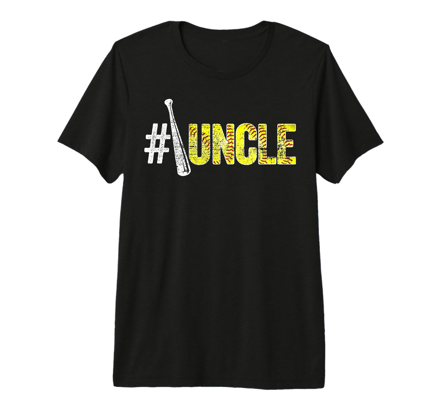 Number One Softball Uncle Fathers T-Shirt - Fun Novelty Design Men Women - T-Shirt, Sweatshirt, Hoodie