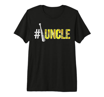 Number One Softball Uncle Fathers T-Shirt - Fun Novelty Design Men Women - T-Shirt, Sweatshirt, Hoodie