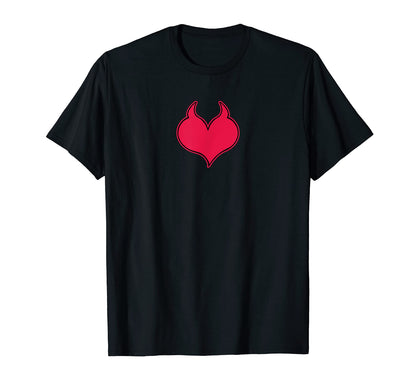 Devil Red Heart Soft Grunge Goth T-Shirt - Custom Art Print Men Women - T-Shirt, Sweatshirt, Hoodie