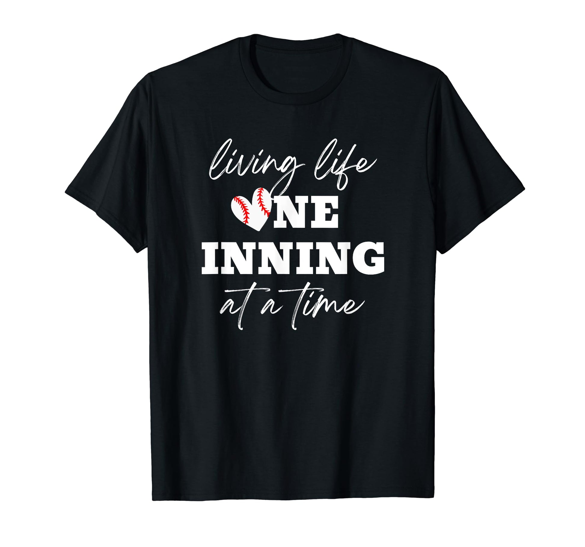 Baseball Mom Living Life One Inning Time T-Shirt - Streetwear Style Unisex - T-Shirt, Sweatshirt, Hoodie