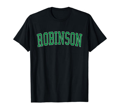 Robinson Tx Distressed Green Varsity T-Shirt - Streetwear Style Unisex - T-Shirt, Sweatshirt, Hoodie