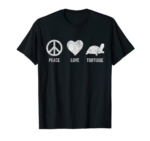 Peace Love Tortoise Turtle Lover Funny T-Shirt - Unique Graphic Unisex - T-Shirt, Sweatshirt, Hoodie
