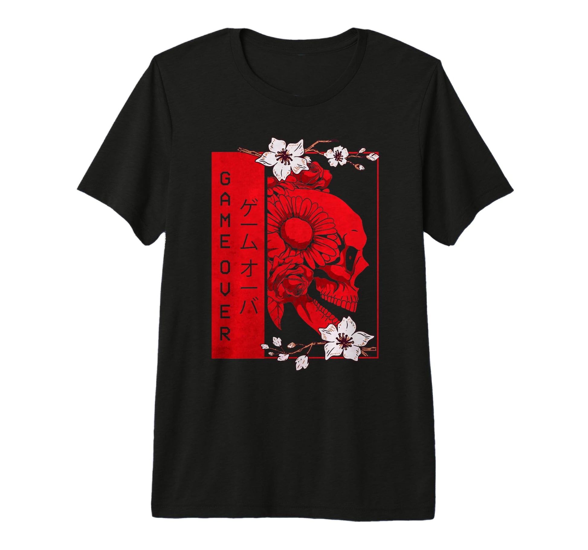 Soft Grunge Aesthetic Skull And Cherry T-Shirt - Graphic Print for Adults - T-Shirt, Sweatshirt, Hoodie