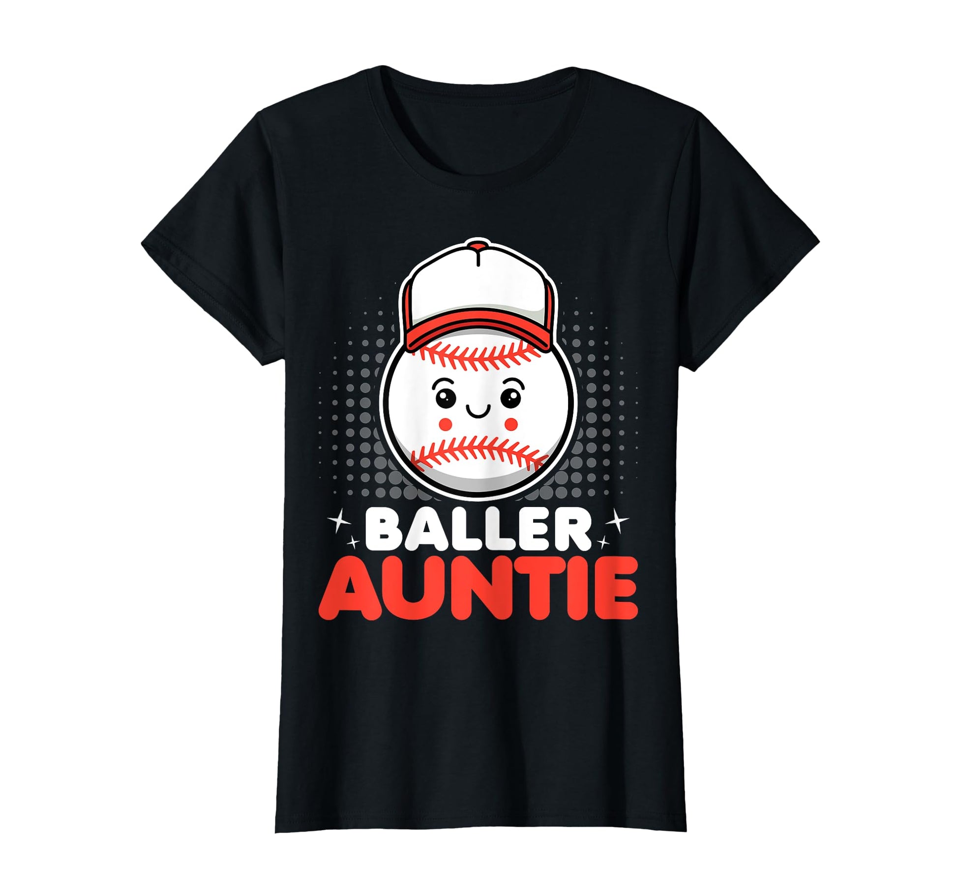 Baller Auntie Funny Baseball Lover Aunt T-Shirt - Minimalist Print Unisex - T-Shirt, Sweatshirt, Hoodie