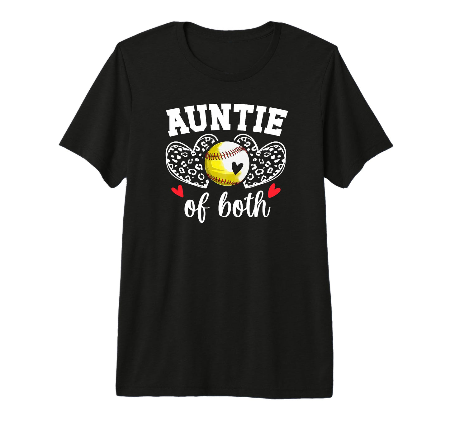 Auntie Both Baseball Softball Aunt T-Shirt - Minimalist Print for Adults - T-Shirt, Sweatshirt, Hoodie