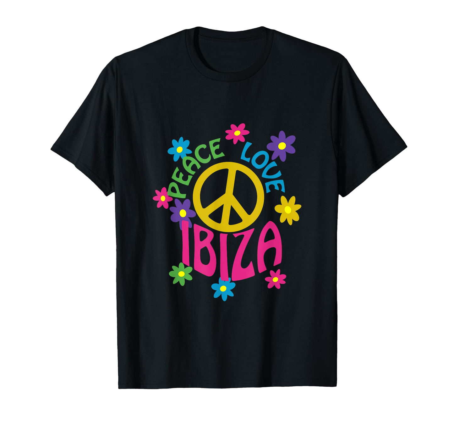Hippie Flower Power Ibiza Sweatshirt - Custom Art Print Men Women - T-Shirt, Sweatshirt, Hoodie