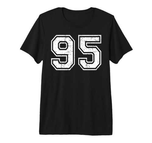 95 Number Ninety Five Team Sports T-Shirt - Minimalist Print Men Women - T-Shirt, Sweatshirt, Hoodie