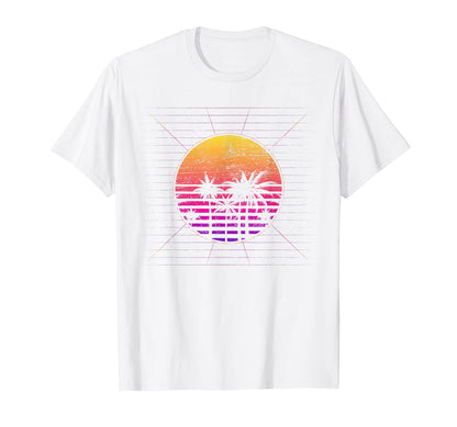 Palm Trees Tropical 90S Art 80S T-Shirt - Streetwear Style Men Women - T-Shirt, Sweatshirt, Hoodie