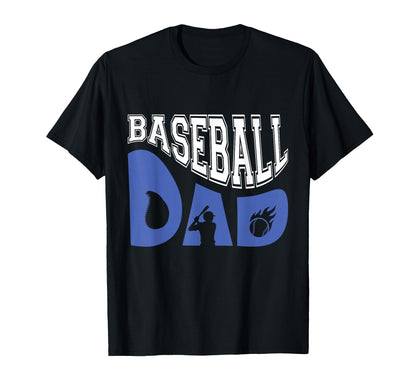 Funny Sports Dad Proud Baseball Dads T-Shirt - Minimalist Print Men Women - T-Shirt, Sweatshirt, Hoodie