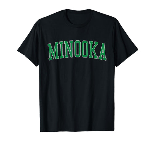 Minooka Il Distressed Green Varsity T-Shirt - Custom Art Print Men Women - T-Shirt, Sweatshirt, Hoodie