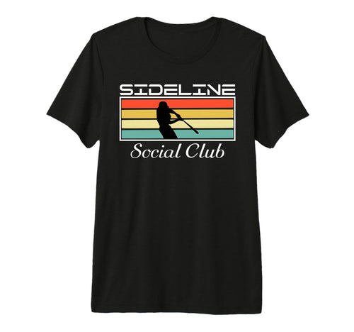 Funny Baseball Mom Sideline Social T-Shirt - Minimalist Print for Adults - T-Shirt, Sweatshirt, Hoodie