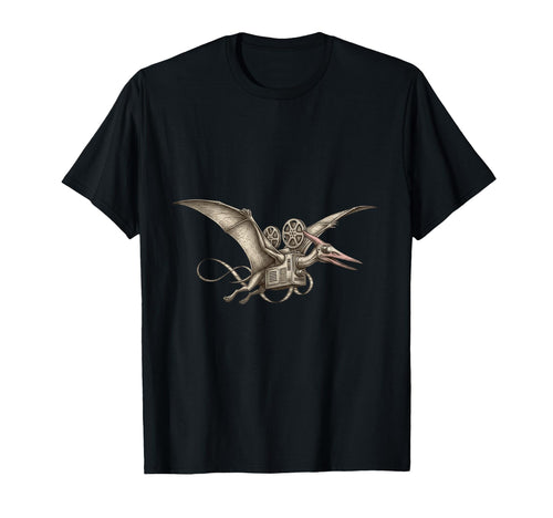 Pterodactyl Film Camera Flying T-Shirt - Aesthetic Graphic for Adults - T-Shirt, Sweatshirt, Hoodie