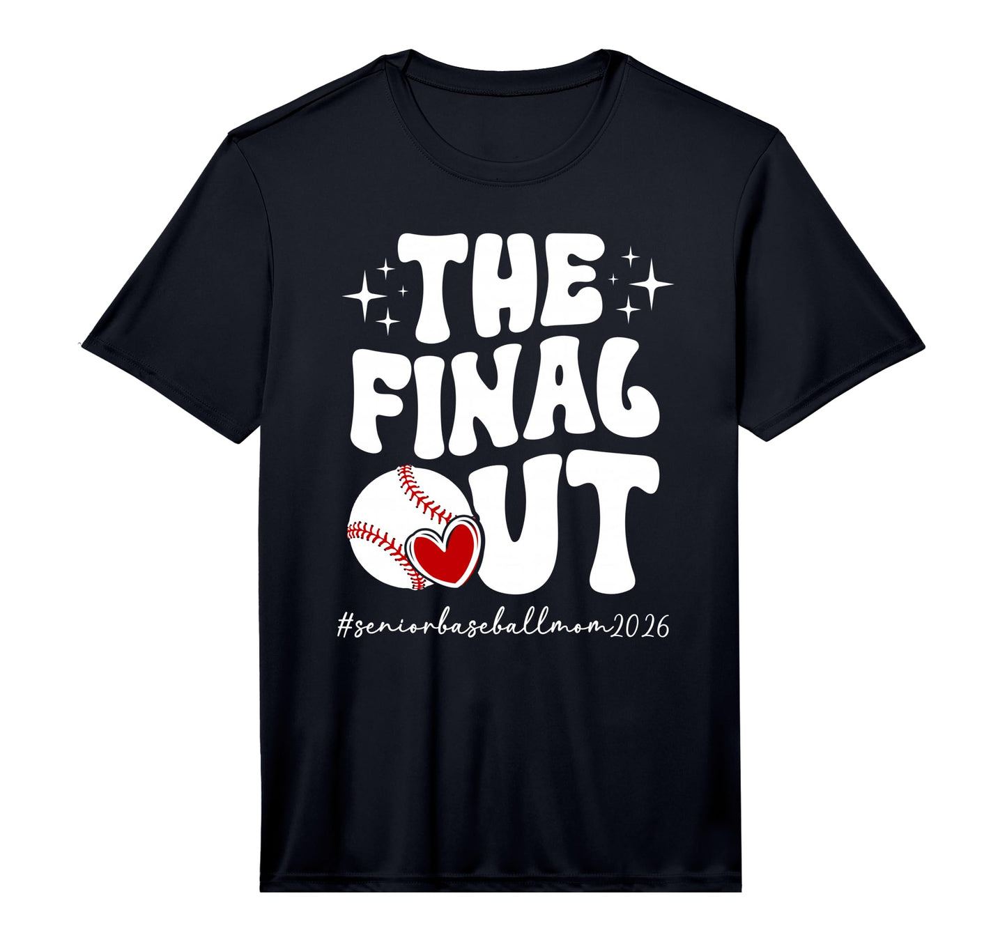 Mens Groovy Baseball Senior Mom 2026 T-Shirt - Minimalist Print for Adults - T-Shirt, Sweatshirt, Hoodie