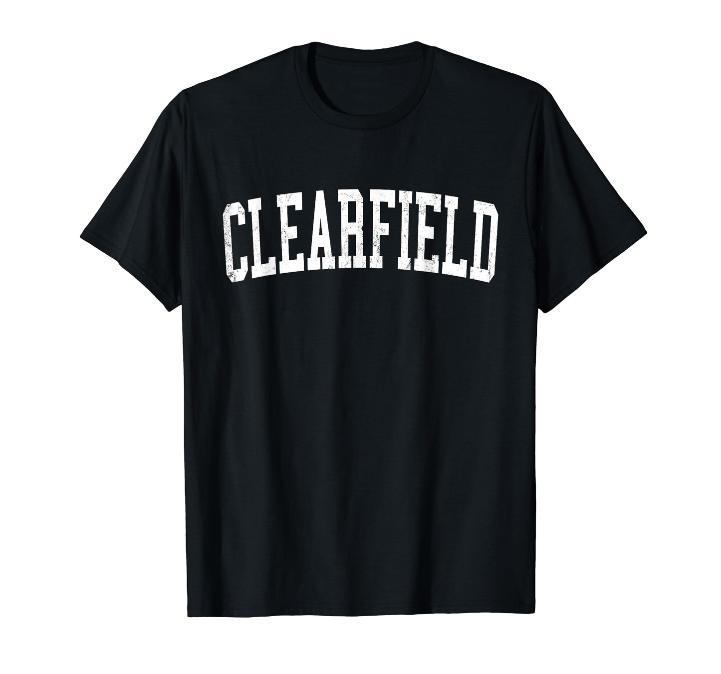 Clearfield Ut Distressed White T-Shirt - Streetwear Style for Adults - T-Shirt, Sweatshirt, Hoodie