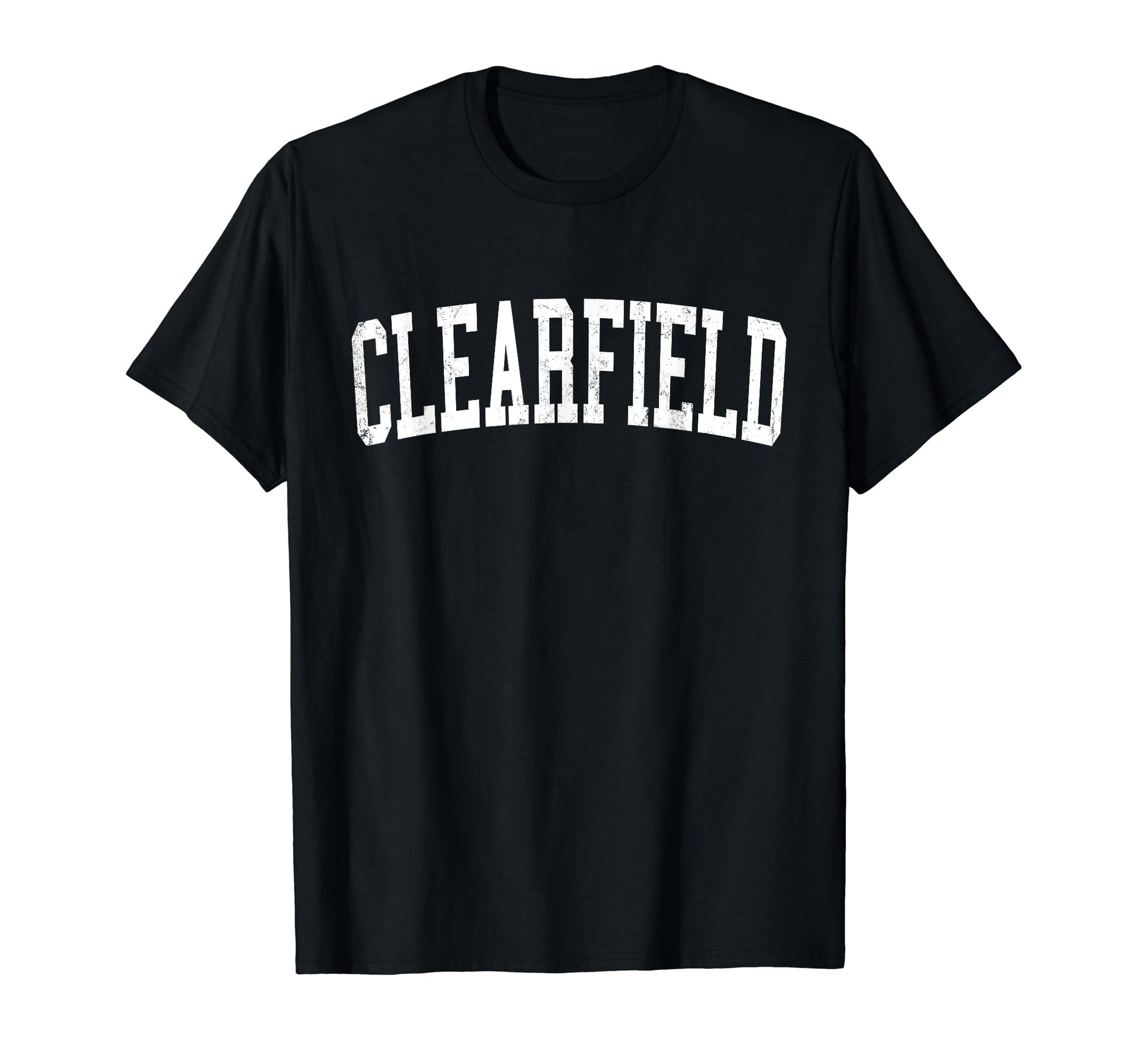 Clearfield Ut Distressed White T-Shirt - Streetwear Style for Adults - T-Shirt, Sweatshirt, Hoodie