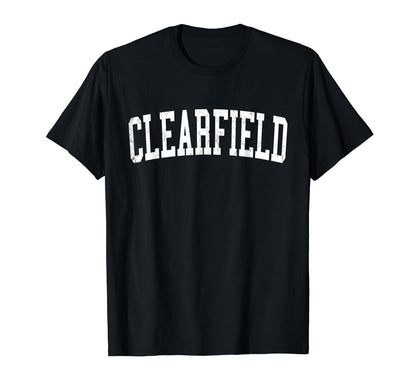 Clearfield Ut Distressed White T-Shirt - Streetwear Style for Adults - T-Shirt, Sweatshirt, Hoodie
