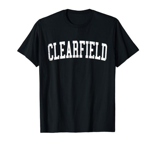 Clearfield Ut Distressed White T-Shirt - Streetwear Style for Adults - T-Shirt, Sweatshirt, Hoodie