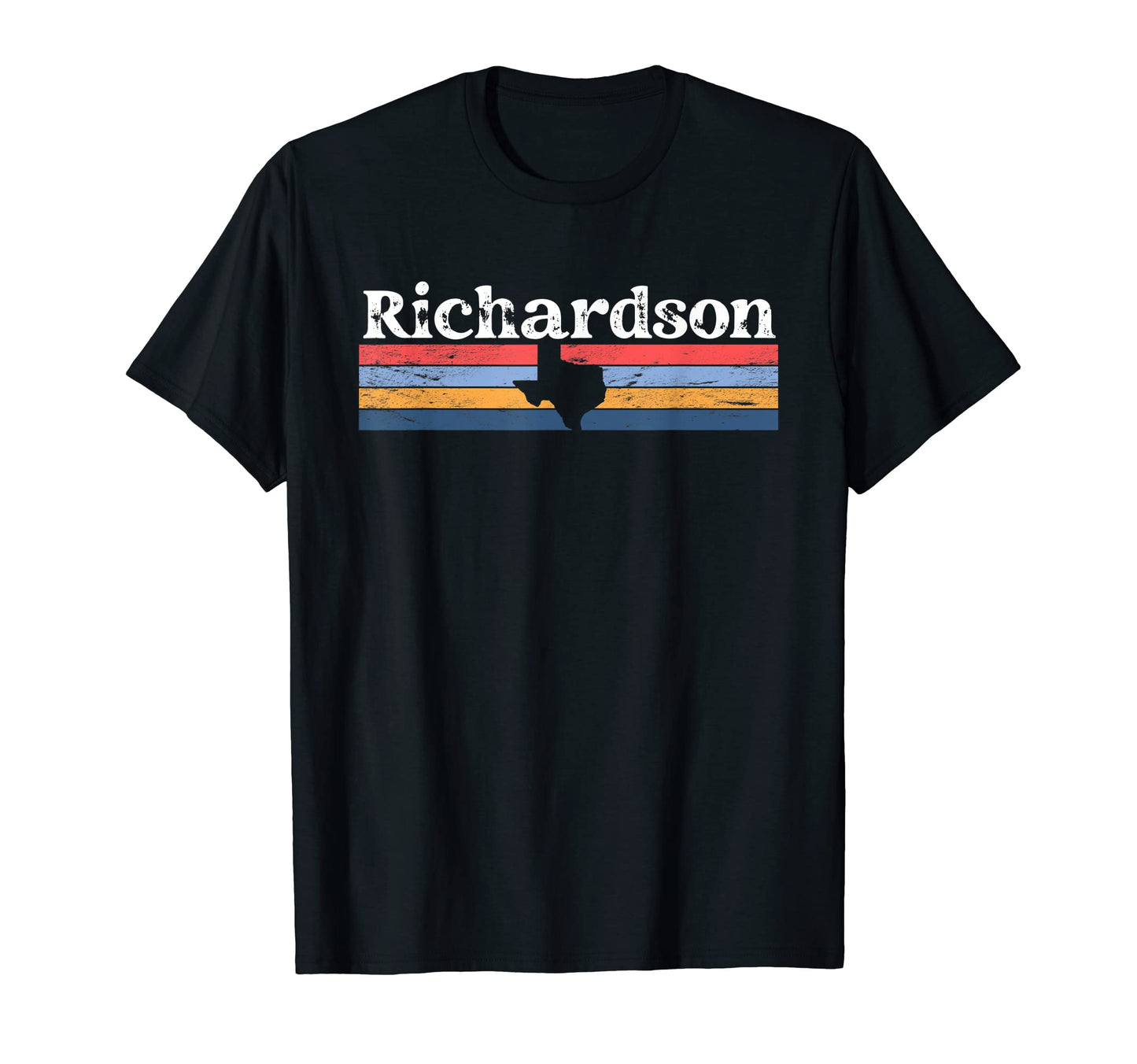 Richardson Texas Tx Stripes State T-Shirt - Streetwear Style for Adults - T-Shirt, Sweatshirt, Hoodie