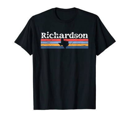 Richardson Texas Tx Stripes State T-Shirt - Streetwear Style for Adults - T-Shirt, Sweatshirt, Hoodie