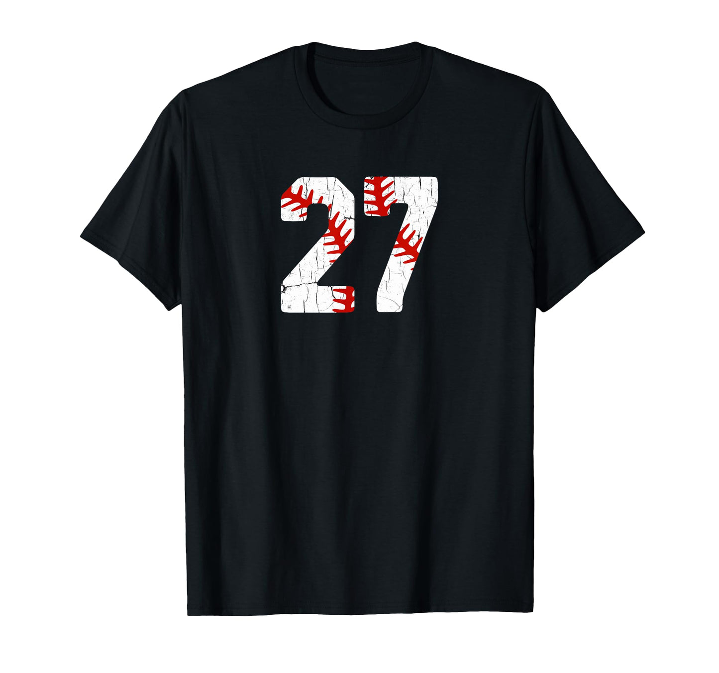 Baseball Player Jersey Number 27 27 T-Shirt - Custom Art Print Unisex - T-Shirt, Sweatshirt, Hoodie