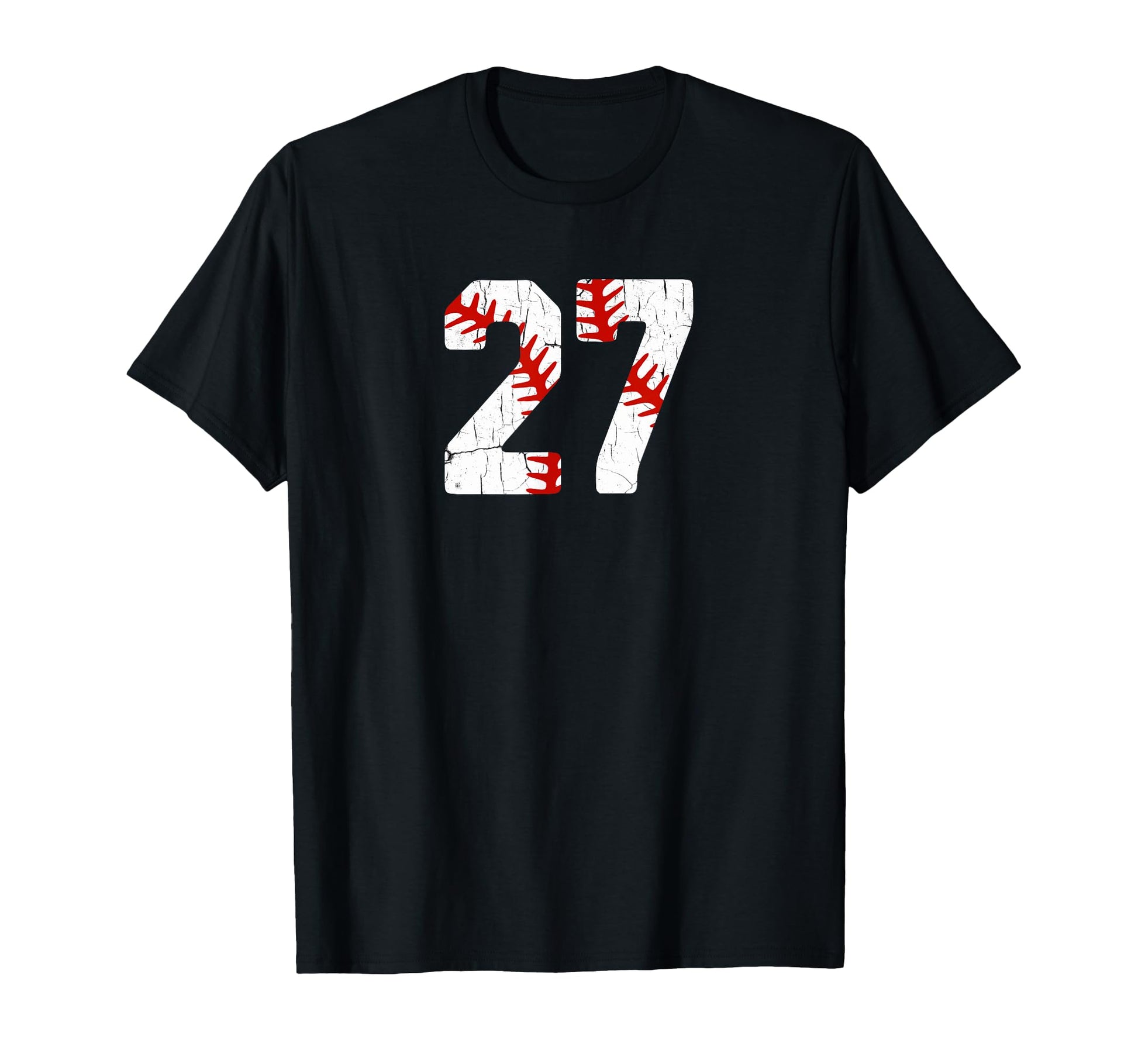Baseball Player Jersey Number 27 27 T-Shirt - Custom Art Print Unisex - T-Shirt, Sweatshirt, Hoodie