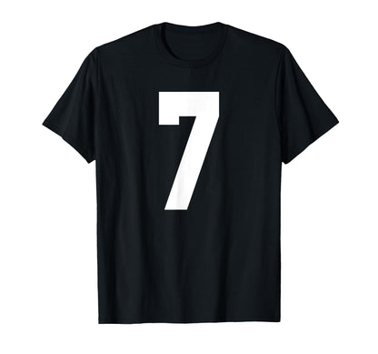 7 Team Sports Jersey Front Back Number T-Shirt - Streetwear Style Unisex - T-Shirt, Sweatshirt, Hoodie