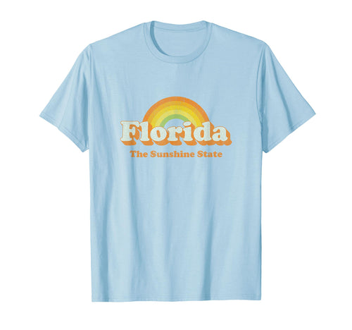 Florida 70S Rainbow T-Shirt - Streetwear Style Unisex - T-Shirt, Sweatshirt, Hoodie
