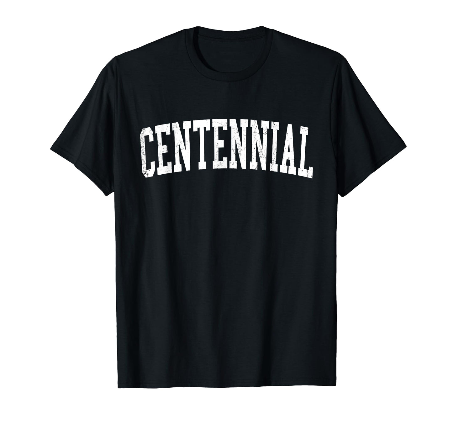Centennial Co Distressed White T-Shirt - Casual Everyday Wear Men Women - T-Shirt, Sweatshirt, Hoodie